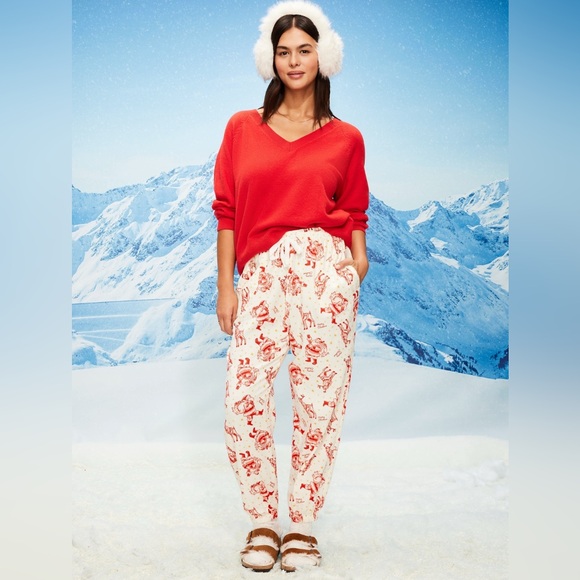 🆕 Old Navy Women's High-Waisted Flannel Pajama Jogger PJ Sleep Pants Bottoms S - Picture 5 of 16